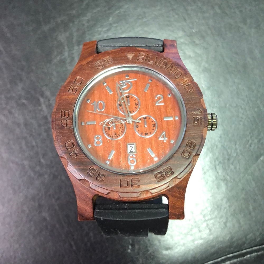 Silvano Barkwood Watch
